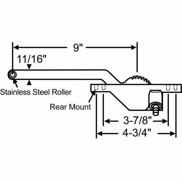 Strybuc Single Arm Casement Operator 36-225-3